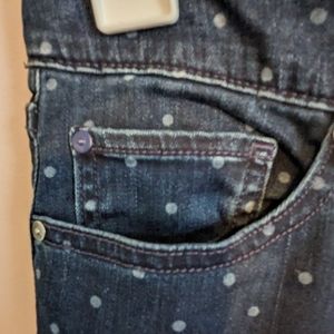 Gap 1969 skinny jeans size 28 (8) Polk dot. Excellent condition.